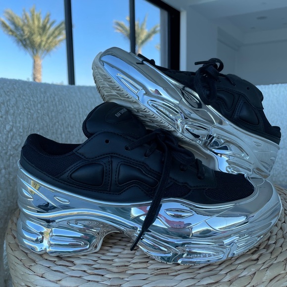 Raf Simons Shoes - AUTHENTIC Raf Simons x Ozweego 'Mirrored - Black'
